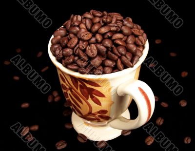 Mug of Coffee Beans