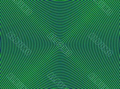 green and blue target