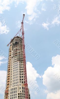 Rising Tower and Crane