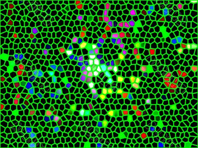 black and colour honeycomb