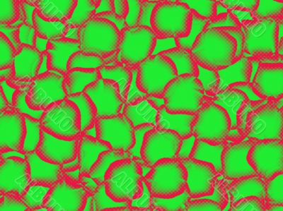 green on red ice