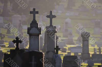 Misty Cemetery