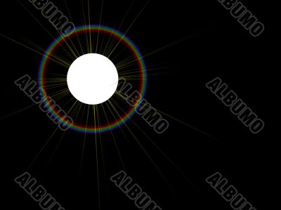 white sun