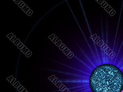 active blue sun