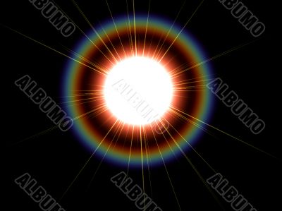 rainbow sun