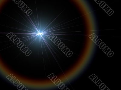 distant bright star