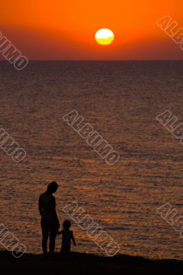 sunset for daughter