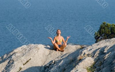 meditation above the sea