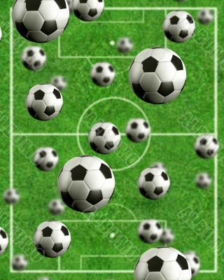 football multiball - field in the background
