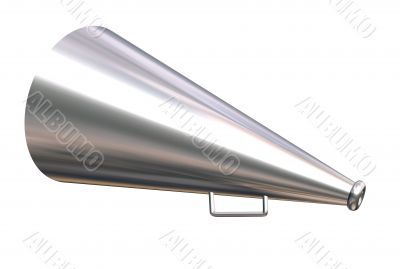 megaphone over white