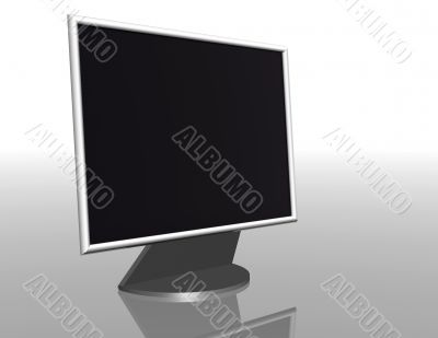 elegant screen with reflection