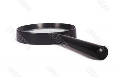 black magnifying glass