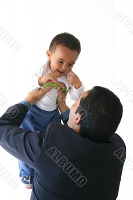 business man and son