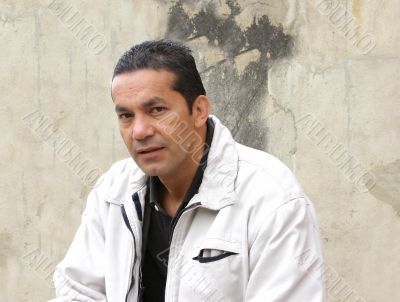 casual look - cement background