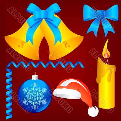 Christmas and New-Year`s decorations.