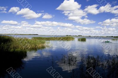 Summer lake panorama