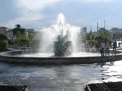 Fountain over the area