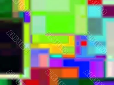 overlapping colour quads