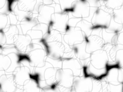 black and white ice shapes