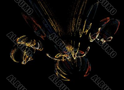 insect shaped fractal abstract