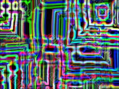 glowing lines
