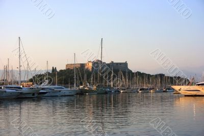 Castle in port