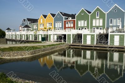 wooden houses