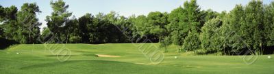Panorama of golf club