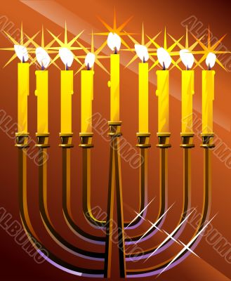 Hanukkah candles