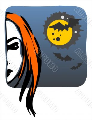 Face of a witch