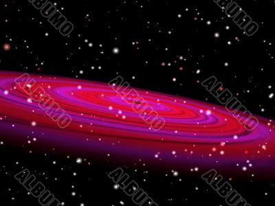 space vortex and starfield