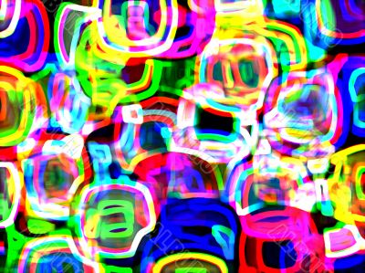 round neon worms