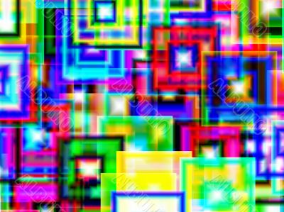 sparkly coloured squared