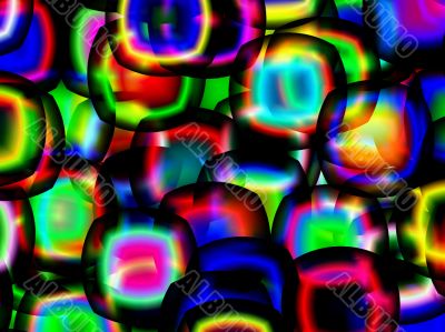colour filled baubles