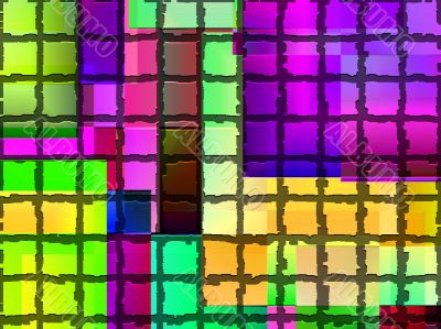 tiled coloured squares