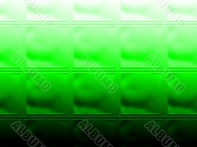 green through tiled glass
