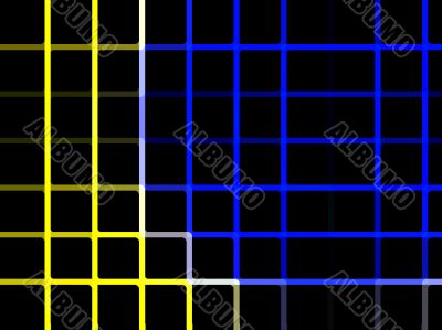 blue and yellow check