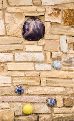 Rock Wall with Balls