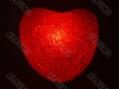 Burning plastic heart