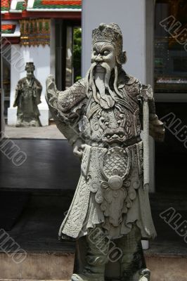 Sculptures of chinese warriors