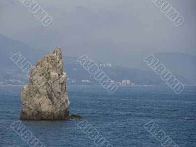Rock in the sea