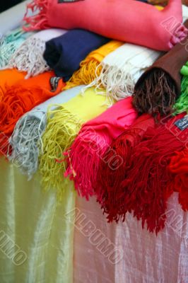 scarves on display