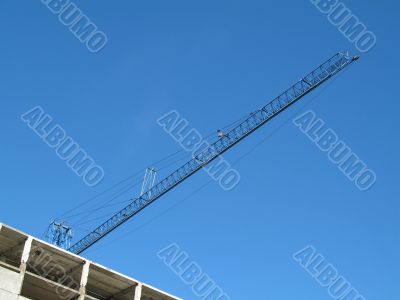 hoisting engine with the sky in the background
