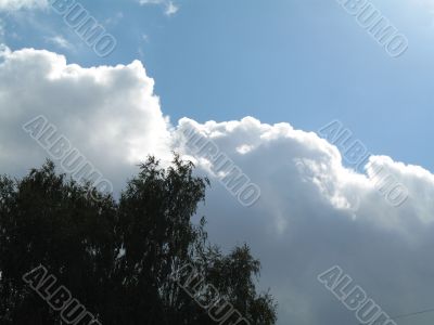 landscape with sky and clouds