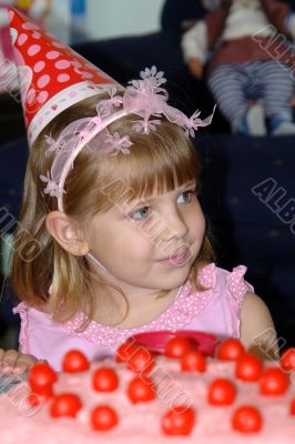 little cute girls`s birthday