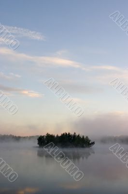 Island in a fog