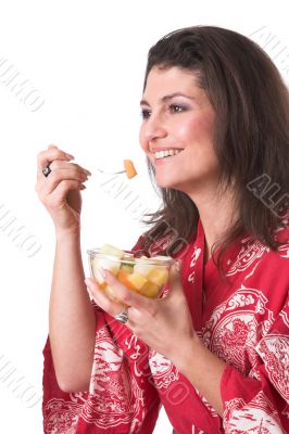 Eating fruit