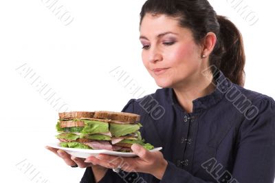 Loving my sandwich