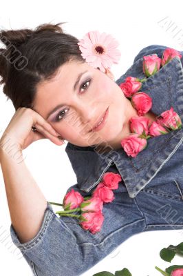 Beautiful flower girl