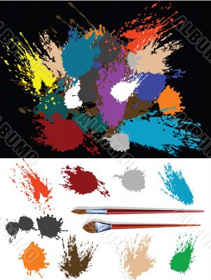 These are colorful vector splats